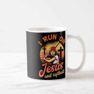 Taza De Café Corro Con Jesús Y El Regalo Del Jugador Cristiano