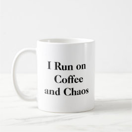 Taza De Café Corro en café y en caos