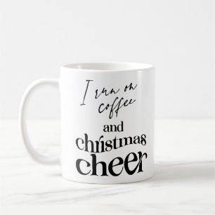 Taza De Café Corro En Café Y Los Navidades Saludan