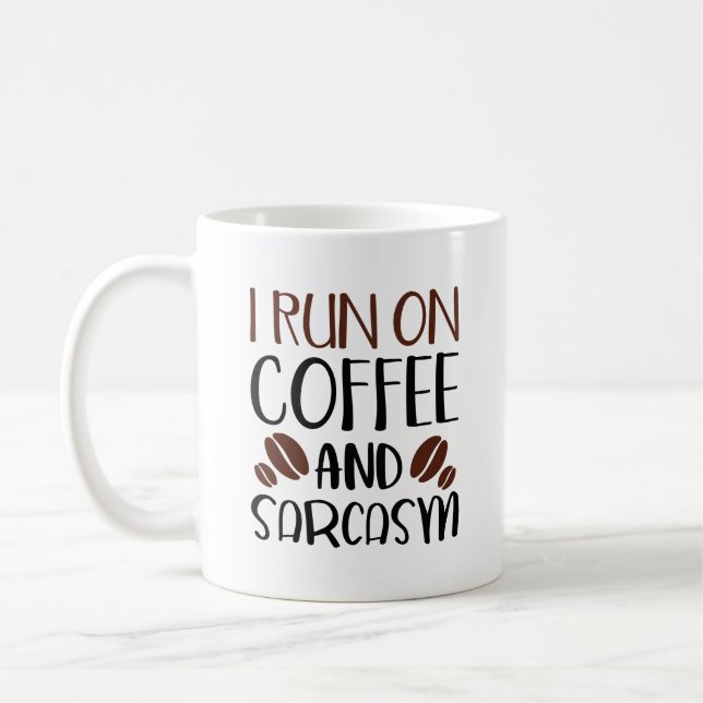 Taza De Café Corro En Café Y Sarcasmo (Izquierda)