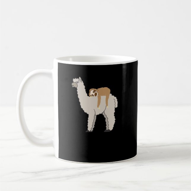 Taza De Café Corta y divertida consigna y llama (Izquierda)