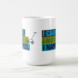 Taza De Café Cortadora de césped vintage divertida cortando bro
