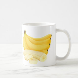Taza De Café Cortar el montón de banana