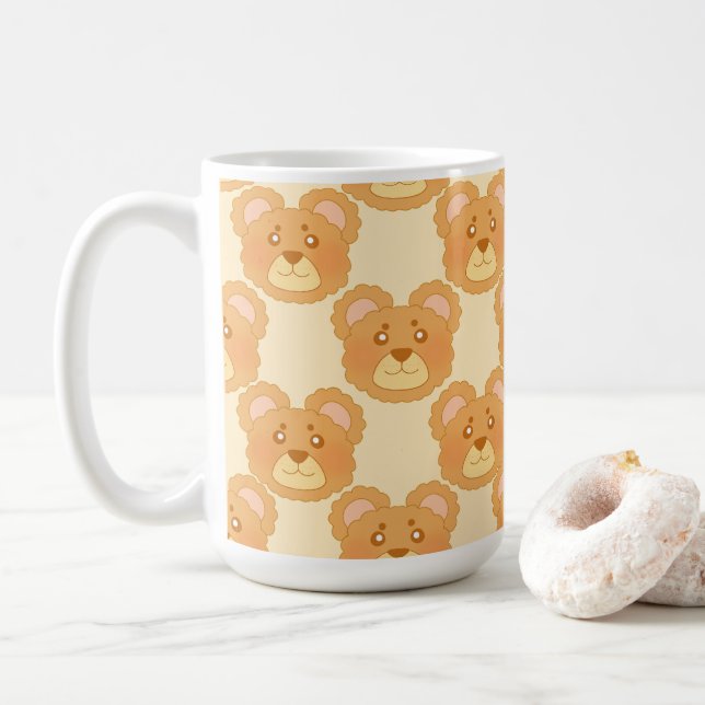 Taza De Café Cortar oso (Con donut)