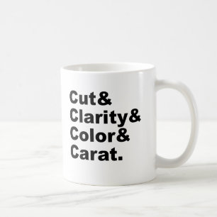 Taza De Café Corte & Claridad & Color & Quilate Clasificación