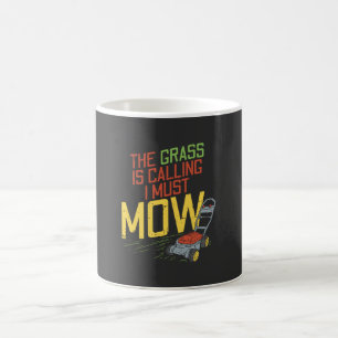 Taza De Café Corte de Césped - La hierba está llamando