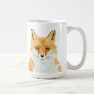 Taza De Café Corte Little Red Fox - transparente.
