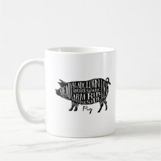 Taza De Café Cortes de cerdo, cerdo