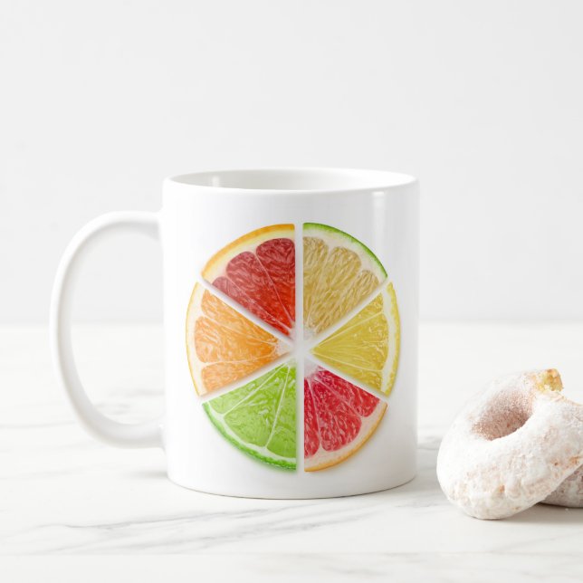 Taza De Café Cortes de cítricos (Con donut)