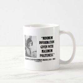 Taza De Café Cortesía mínima de la información de Jacoba
