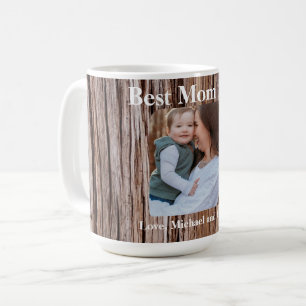 Taza De Café Corteza de cedro rústico, patrón de árbol natural