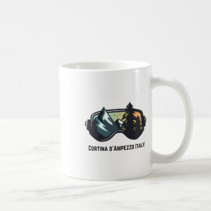 Taza De Café Cortina D'ampezzo Esquí Montaña Italia Hombres Cam