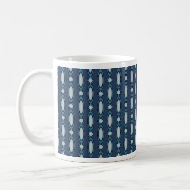 Taza De Café Cortina de abalorios borrosa MUG (Izquierda)