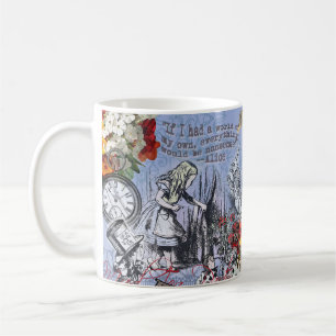 Taza De Café Cortina de tonterías de Alicia país de las maravil