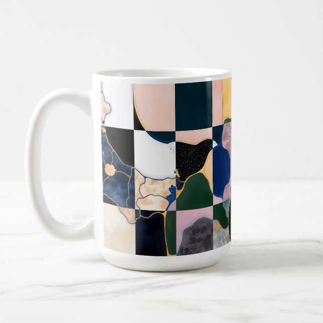 Taza De Café Cortina Luxe Checkerboard (Izquierda)