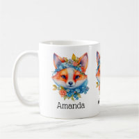 Corto Naranja Fox con corona floral