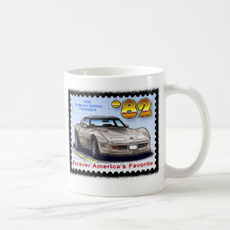 Taza De Café Corvette 1982 de la ventana trasera de la edición