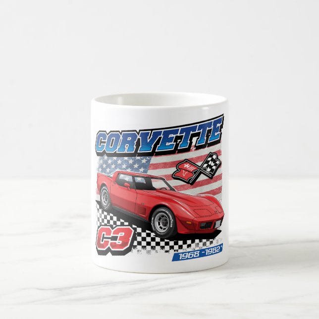 Taza De Café Corvette C3 - Café Mug (Centro)