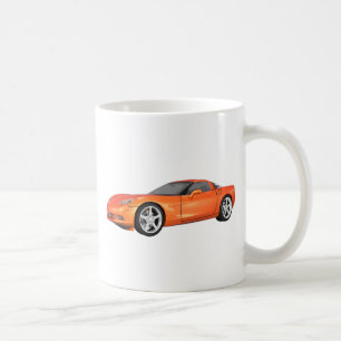 Taza De Café Corvette: Coche deportivo: Fin del Naranja: