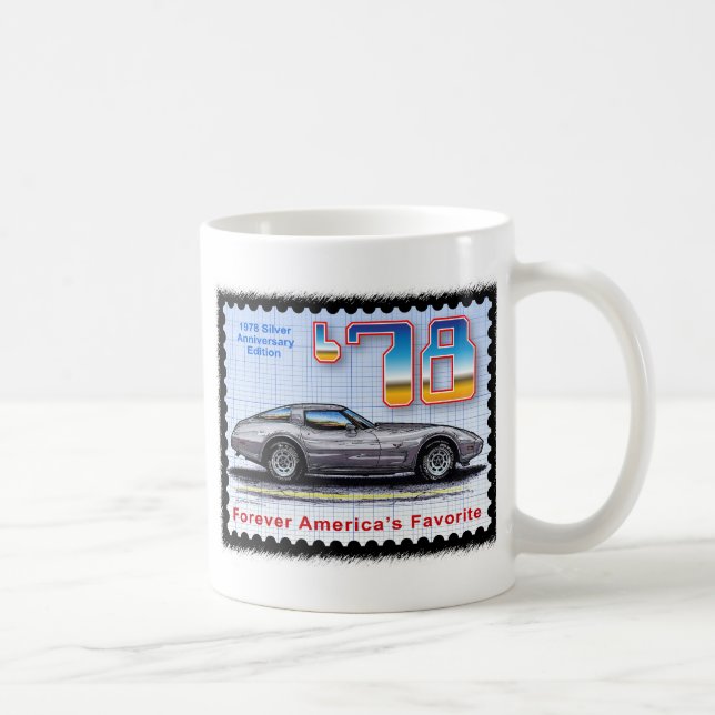 Taza De Café Corvette de plata de la edición especial del (Derecha)