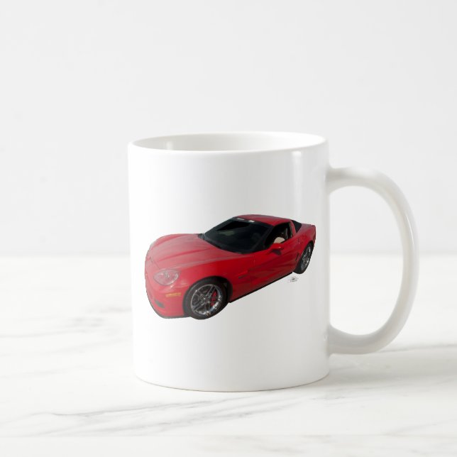 Taza De Café Corvette rojo (Derecha)