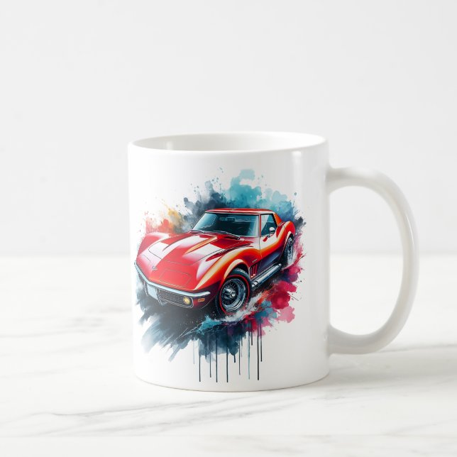 Taza De Café Corvette Stingray Coffee Mug (Derecha)