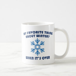 Taza De Café Cosa favorita sobre el invierno
