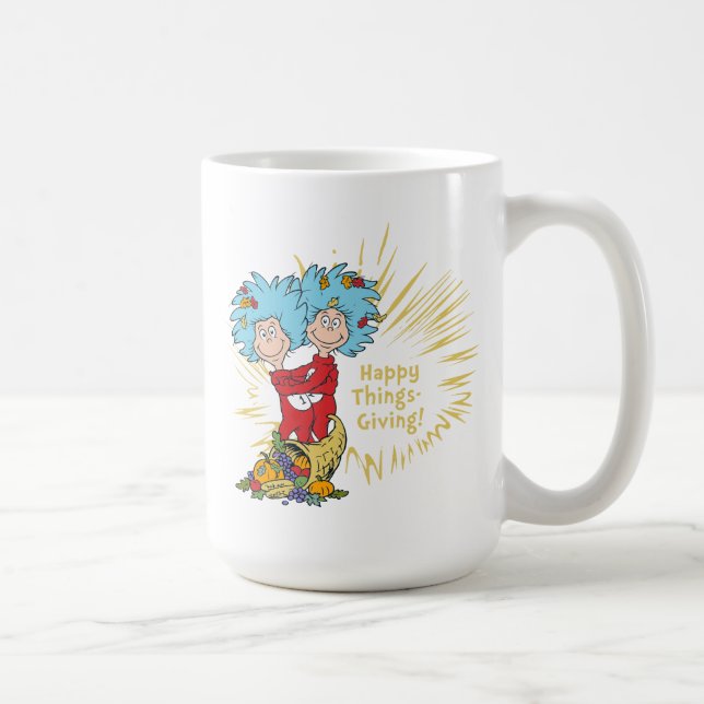 Taza De Café ¡Cosa Uno Dos Cosas Felices! (Derecha)