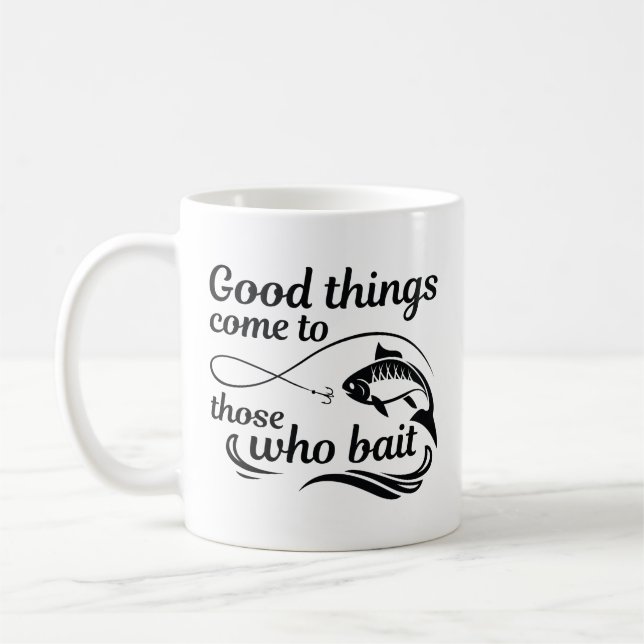 Taza De Café Cosas Buenas Vienen A Los Que Bañan (Izquierda)
