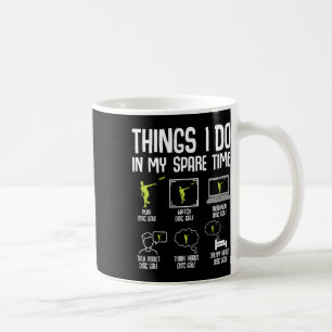 Taza De Café Cosas De Golf En Disco Que Hago En Mi Tiempo De Re