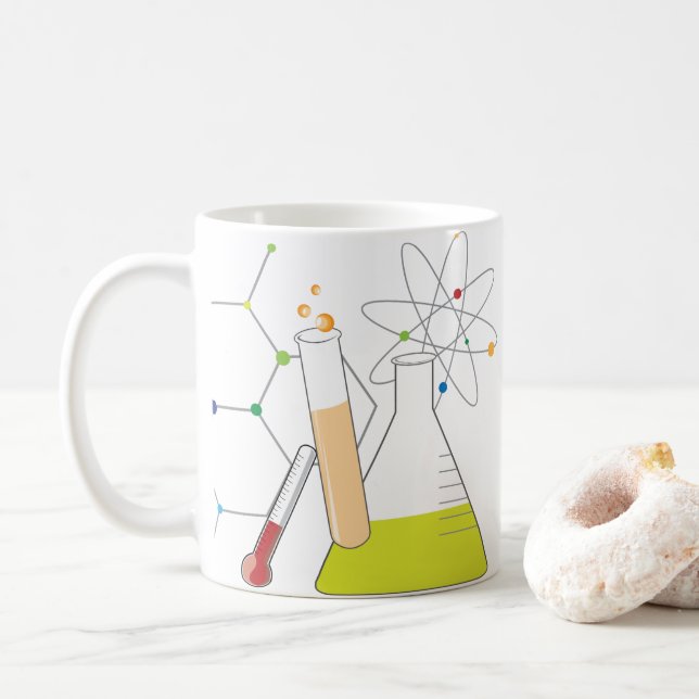Taza De Café Cosas de química (Con donut)