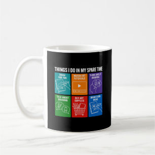 Taza De Café Cosas Divertidas Que Hago En Mi Tiempo Libre Dibuj