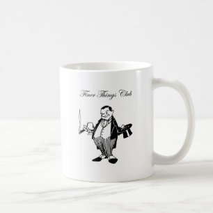 Taza De Café Cosas más finas del personaje del cigarro Club
