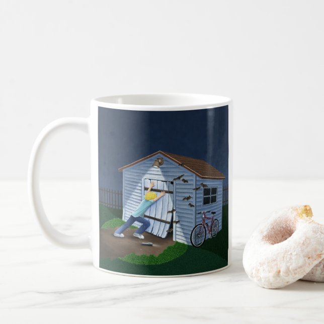 Taza De Café Cosas que caen en la noche (Con donut)