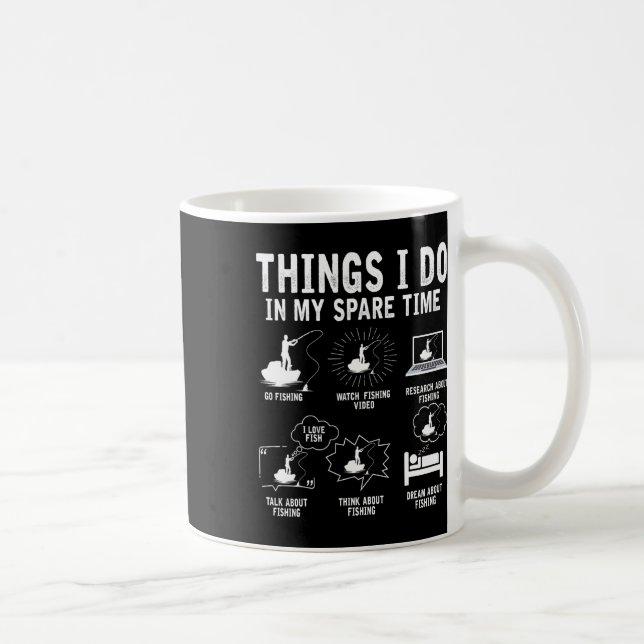 Taza De Café Cosas Que Hago En Mi Tiempo De Reparación Pesca Ro (Derecha)