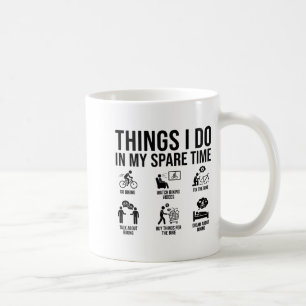 Taza De Café Cosas que hago en mi tiempo libre amante del cicli