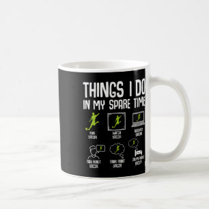 Taza De Café Cosas que hago en mi tiempo libre Fútbol Chicos Ni