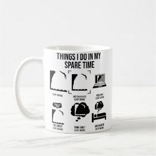Taza De Café Cosas que hago en mi tiempo libre Salto de acantil