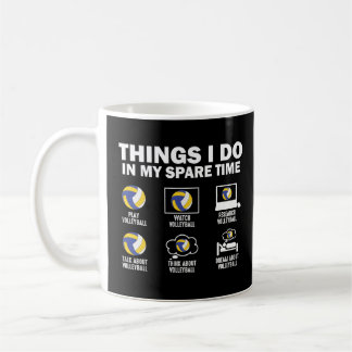 Taza De Café Cosas Que Hago En Mi Voleibol De Tiempo Libre