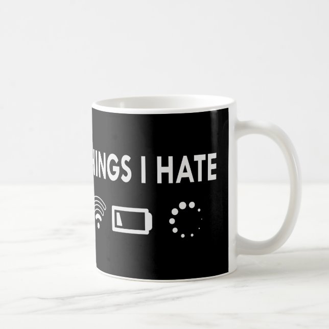 Taza De Café Cosas que odio (Derecha)