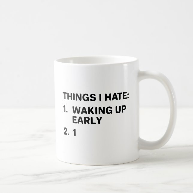 Taza De Café Cosas que odio (Derecha)