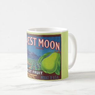 Taza De Café Cosecha de la luna Peras Mug