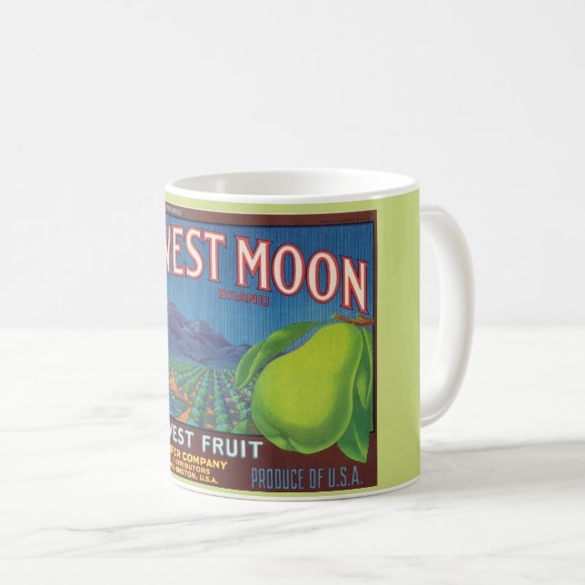Taza De Café Cosecha de la luna Peras Mug (Anverso derecho)