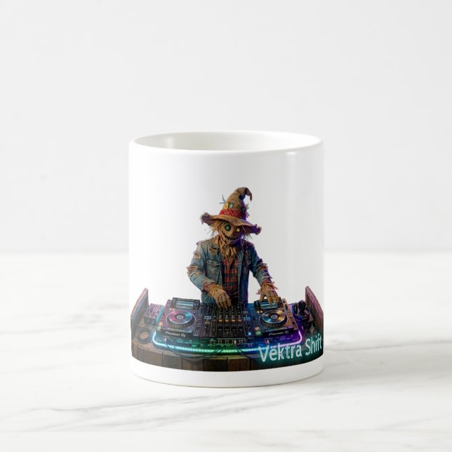 Taza De Café Cosecha de neón Espantapájaros Vektra Shift (Centro)