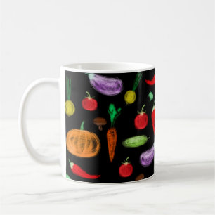 Taza De Café Cosecha verduras tomate pimiento zanahoria champiñ