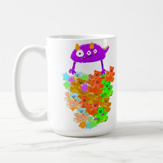 Taza De Café Cosechadora de Ositos de Gominola Monstruo (Izquierda)