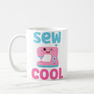 Taza De Café Coser Genial Cute Kawaii Máquina de Coser Divertid