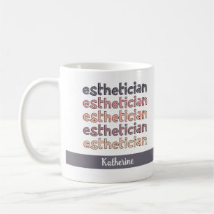 Taza De Café Cosmetólogo estético personalizado
