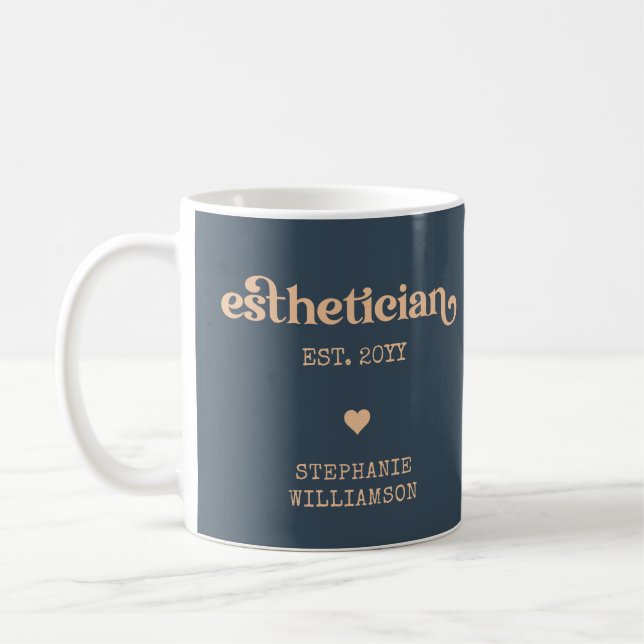 Taza De Café Cosmetólogo estético personalizado (Izquierda)