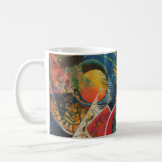 Taza De Café Cosmic Garden Abstract Art Coffee Mug